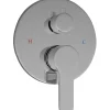 Rubinetto tondo Hawai a 2 uscite ottone cromato