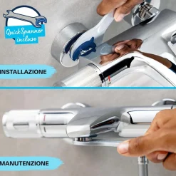 Rubinetto vasca da bagno per montaggio a parete Grohe Start Edge