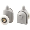 Rulli inferiori sganciabili box doccia vetro 5 mm Idrostile ø23 mm grigio