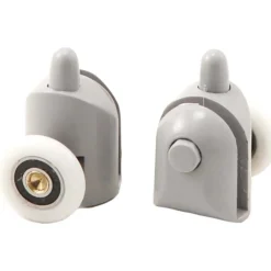Rulli inferiori sganciabili box doccia vetro 5 mm Idrostile ø23 mm grigio