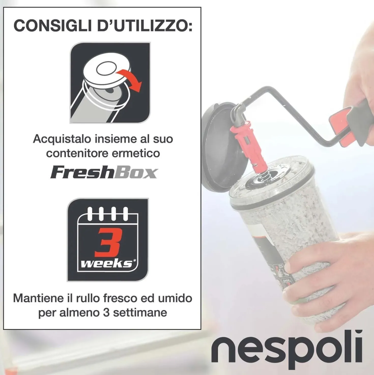 Rullo per pittura Rollmatic Teflon Soft Touch sup poco ruvide 22 cm
