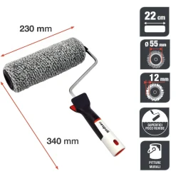 Rullo per pittura Rollmatic Teflon Soft Touch sup poco ruvide 22 cm