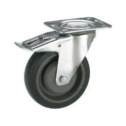 Ruota per apparecchiature in tpe arresto completo p/ 140 kg