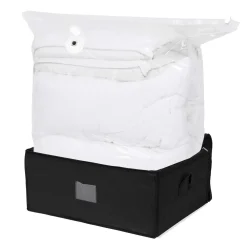 Sacco salvaspazio con custodia integrata Compress xxl 210 litri nero 65x50x27 cm