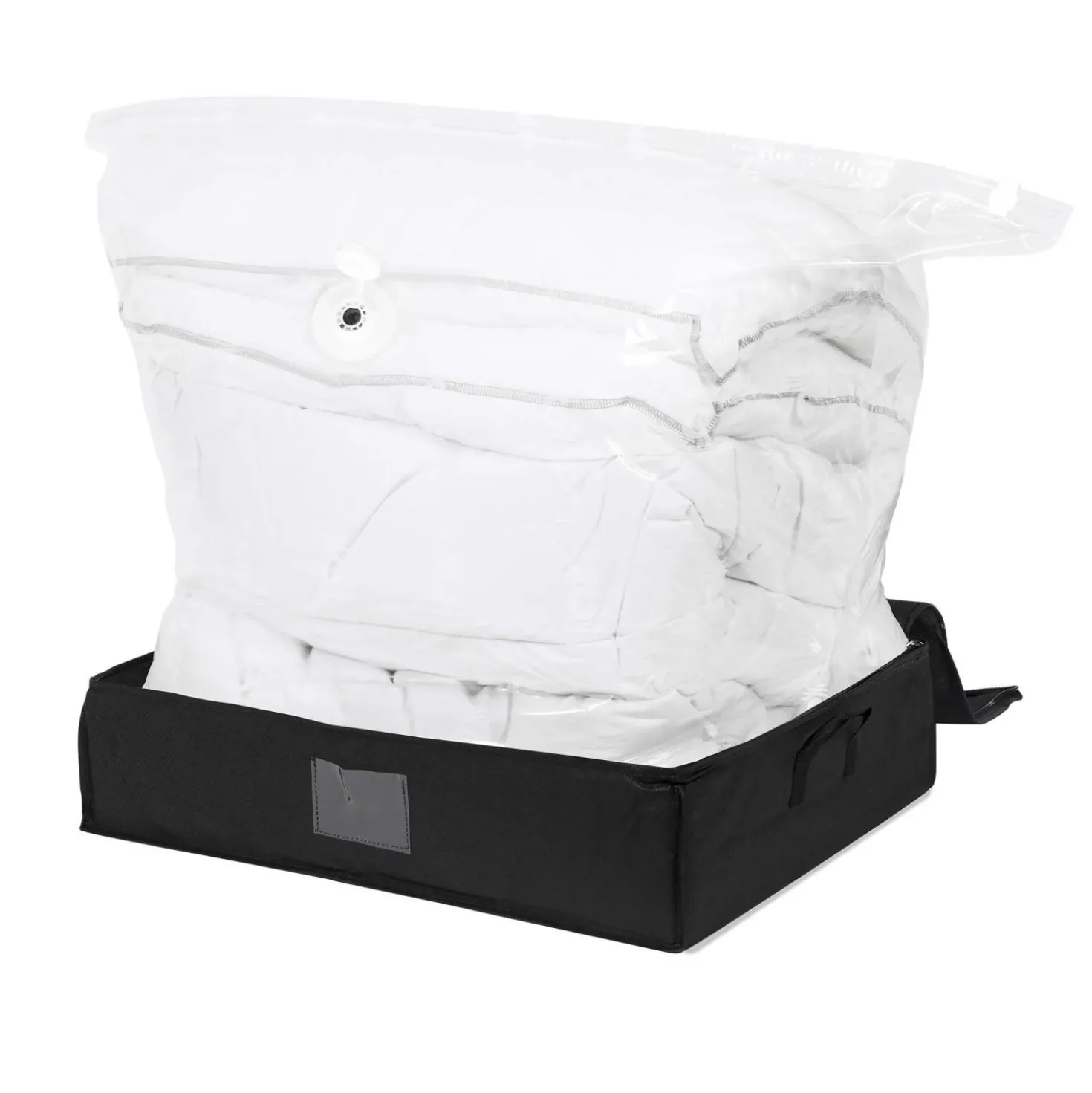 Sacco salvaspazio con custodia integrata Compress l 145 litri nero 65x50x15,5 cm
