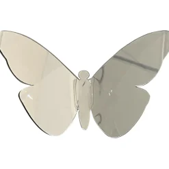 Sagome adesive 3D farfalle argento