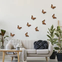 Sagome adesive 3D farfalle bronzo