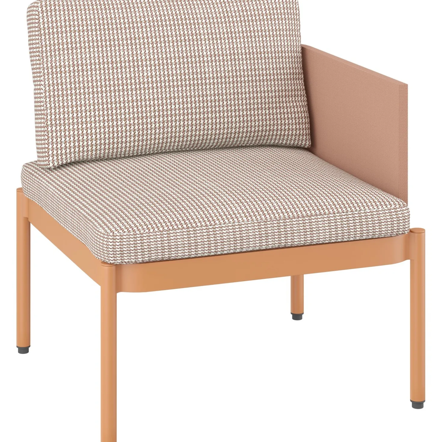 Salotto da esterno Redcliffe in alluminio colore arancione 2 posti