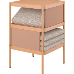 Salotto da esterno Redcliffe in alluminio colore arancione 2 posti