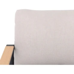 Salotto da giardino Branford in allu con cuscini antracite/beige 4 posti