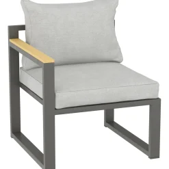 Salotto da giardino Carleton Set lounge in alluminio 5 pz 2 posti