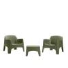 Salotto da giardino Ibiza Terrace 2 poltrone ed 1 tavolino Pine Green