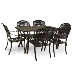 Salotto da giardino in Maryland alluminio bronzo 6 posti