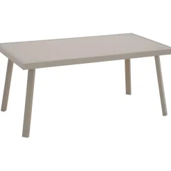 Salotto da giardino Jamapa in acciaio grigio chiaro 4 posti
