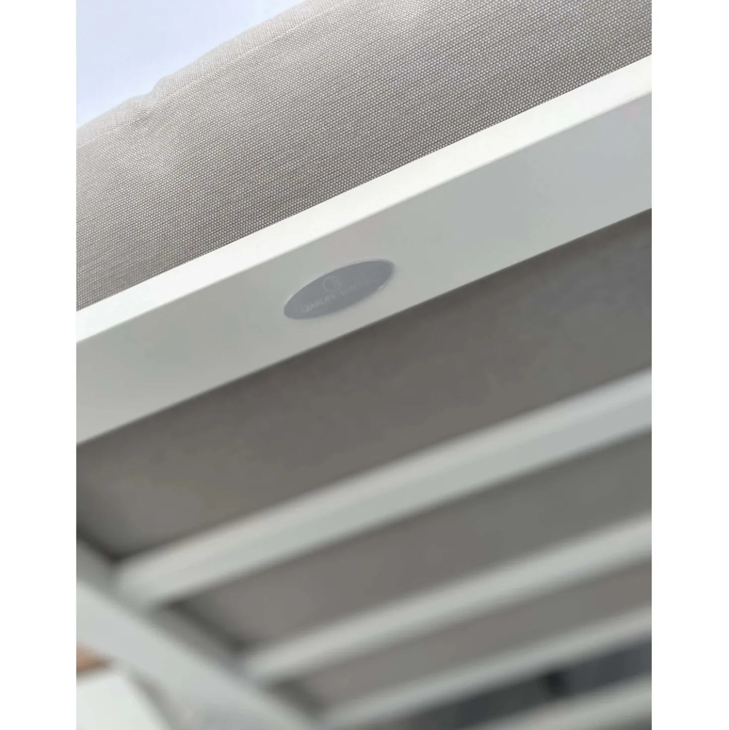 Salotto da giardino Ninfea in alluminio bianco/grigio 4 posti