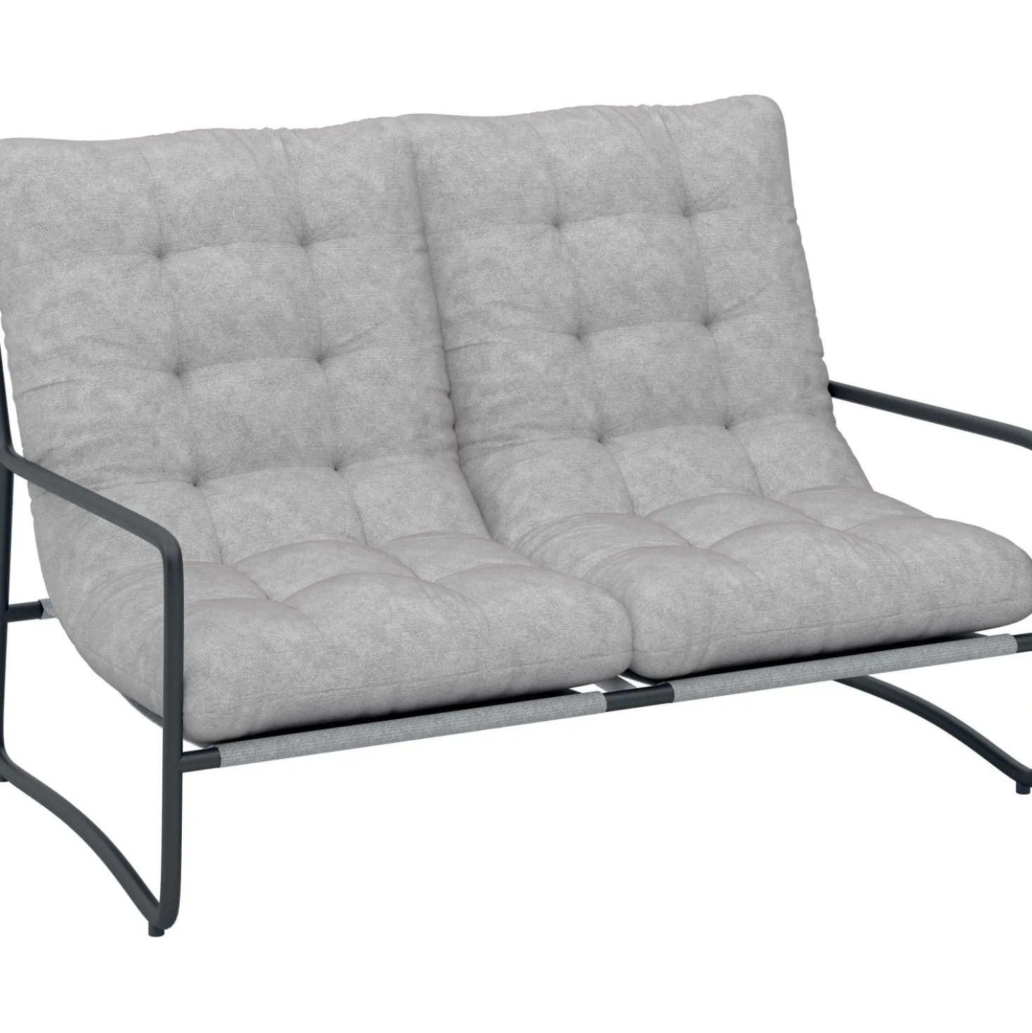 Salotto da giardino Patterson grigio chiaro 4 posti