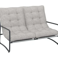 Salotto da giardino Patterson grigio chiaro 4 posti