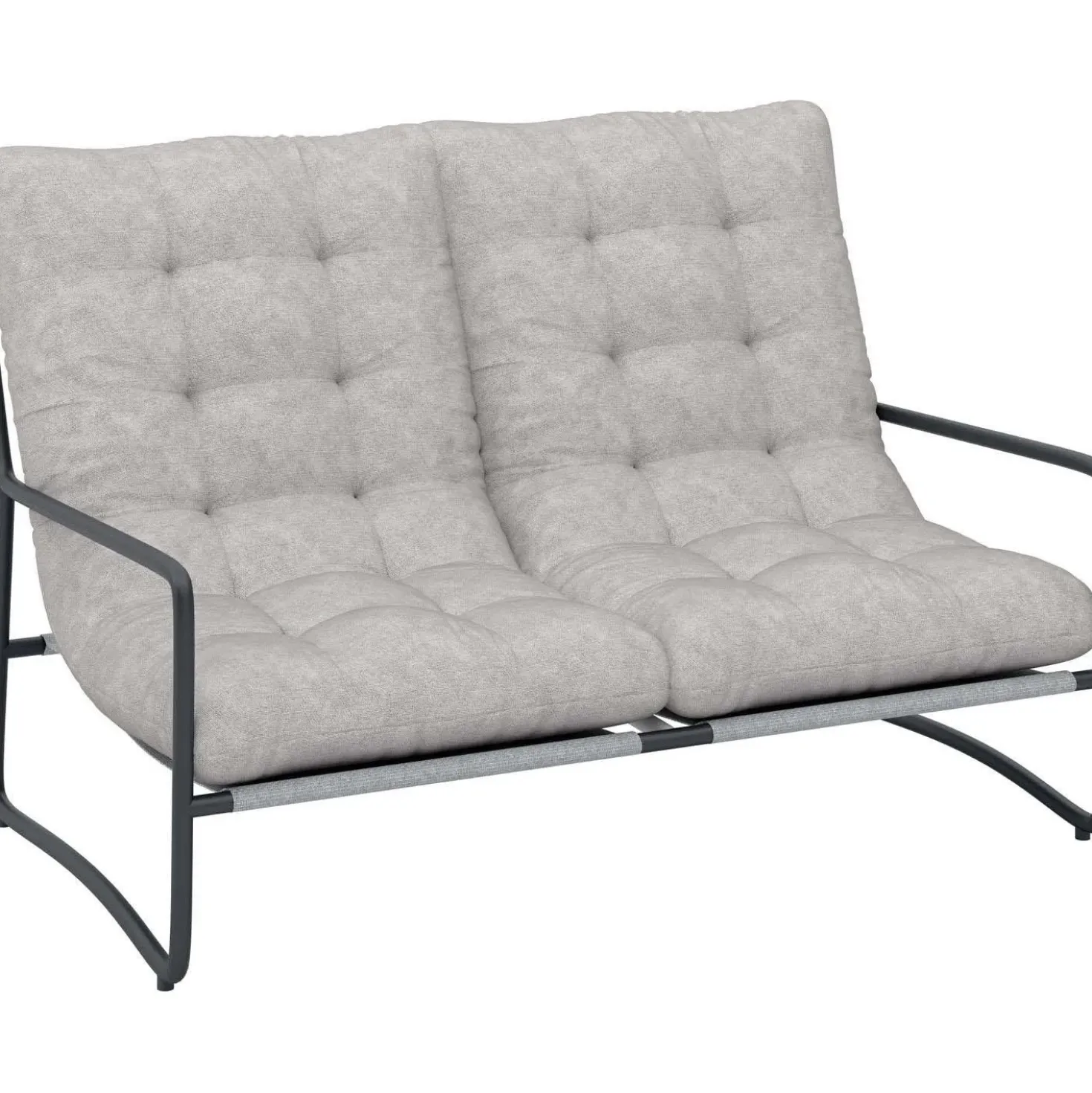Salotto da giardino Patterson grigio chiaro 4 posti