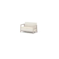 Salotto da giardino Scandi Linea in plastica beige 4 posti