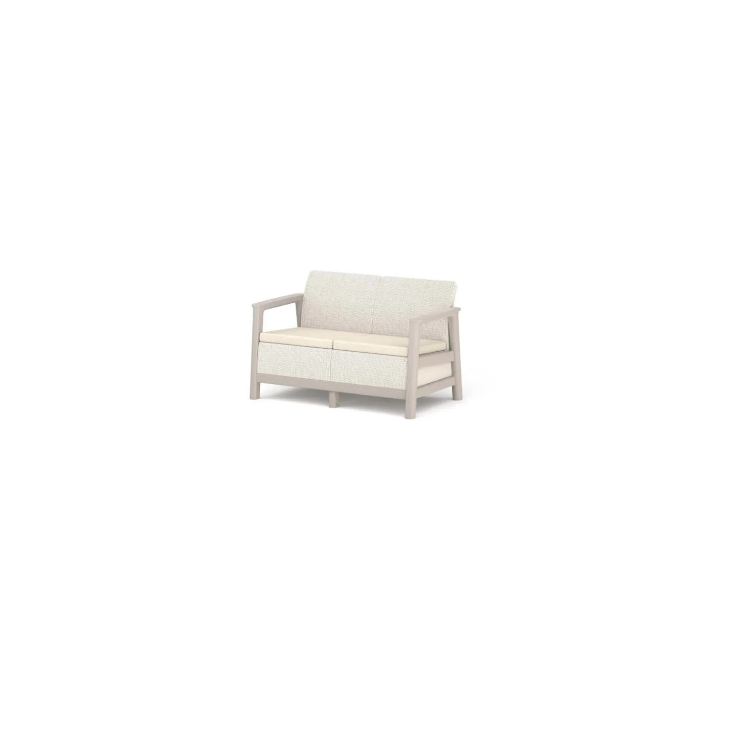Salotto da giardino Scandi Linea in plastica beige 4 posti