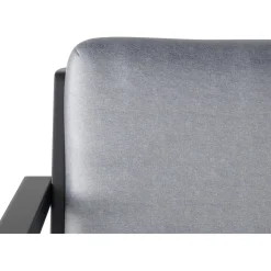 Salotto da giardino Tamworth in allum con cuscini poliestere grigio 4 posti