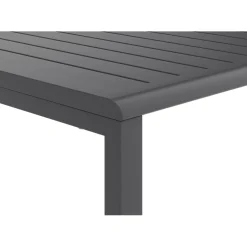 Salotto da giardino Tamworth in allum con cuscini poliestere grigio 4 posti
