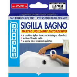 Saratoga nastro sigillante autoadesivo Sigilla bagno