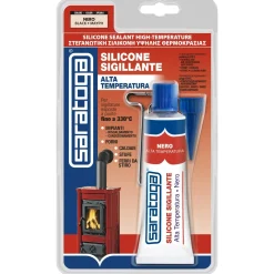Saratoga silicone sigillante alta temperatura nero 60 ml