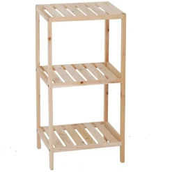 Scaffale in legno di abete 3 ripiani 35x30x70 cm
