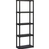 Scaffale in plastica 5 ripiani 60x30x176 cm 30 kg/ripiano