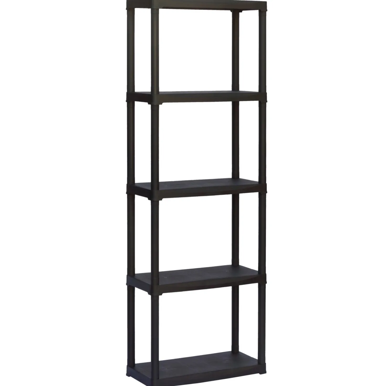 Scaffale in plastica 5 ripiani 60x30x176 cm 30 kg/ripiano