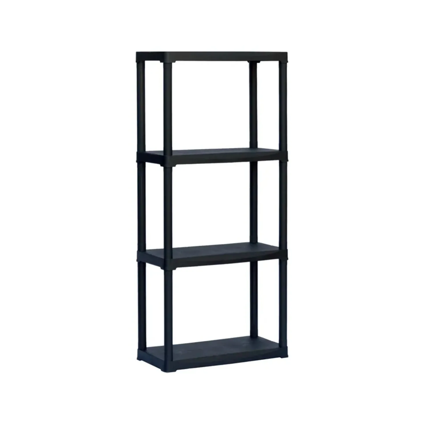 Scaffale in plastica Tempo 4 ripiani 133x60x30 cm 20 kg/ripiano