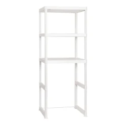 Scaffale lavanderia in plastica 2 ripiani 75x57xH187 cm