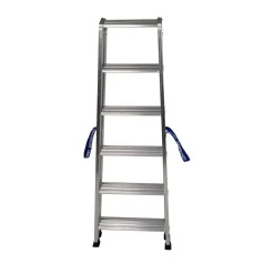 Scala a doppia salita professionale in alluminio Gierre 6 gradini P max 150 kg