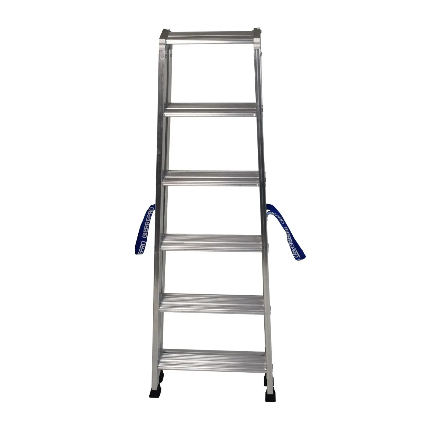 Scala a doppia salita professionale in alluminio Gierre 6 gradini P max 150 kg