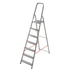 Scala casalinga in alluminio Gierre 7 gradini p/max 150 kg