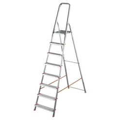 Scala casalinga in alluminio Gierre 8 gradini p/max 150 kg