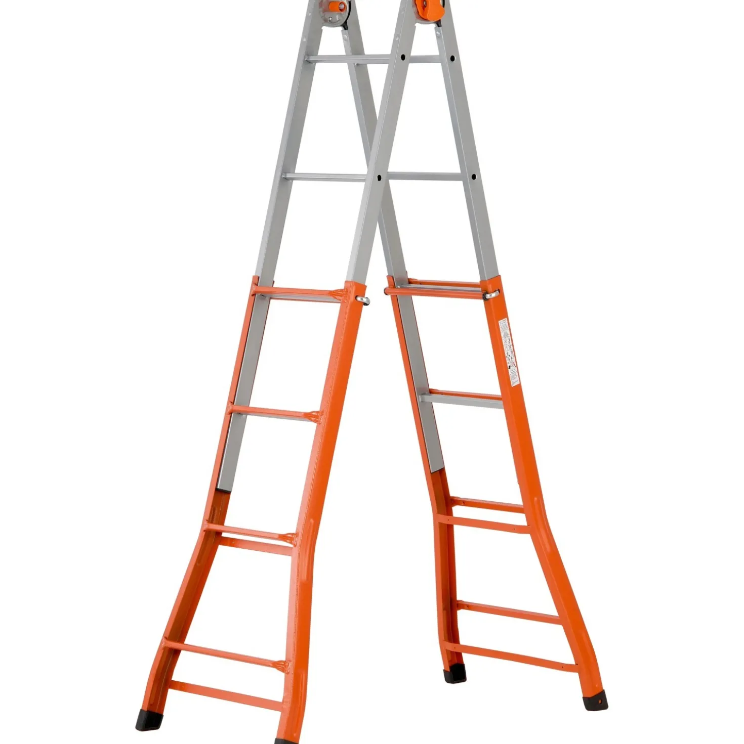 Scala telescopica in acciaio multifunzione Peppina FE 4+4 gradini P max 100 kg