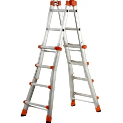 Scala telescopica in alluminio multif Peppina ALU EN131 4+4 gradini P max 150 kg
