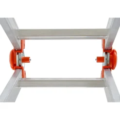Scala telescopica in alluminio multif Peppina ALU EN131 4+4 gradini P max 150 kg