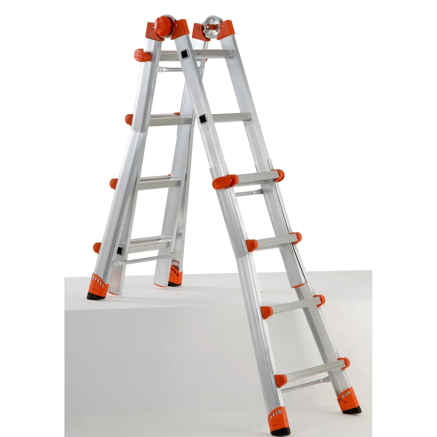 Scala telescopica in alluminio multif Peppina ALU EN131 4+4 gradini P max 150 kg