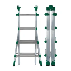 Scala telescopica in alluminio multif Gierre Selecta 4+4 gradini P max 150 kg