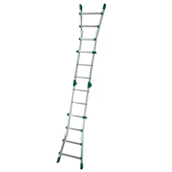 Scala telescopica in alluminio multif Gierre Selecta 4+4 gradini P max 150 kg
