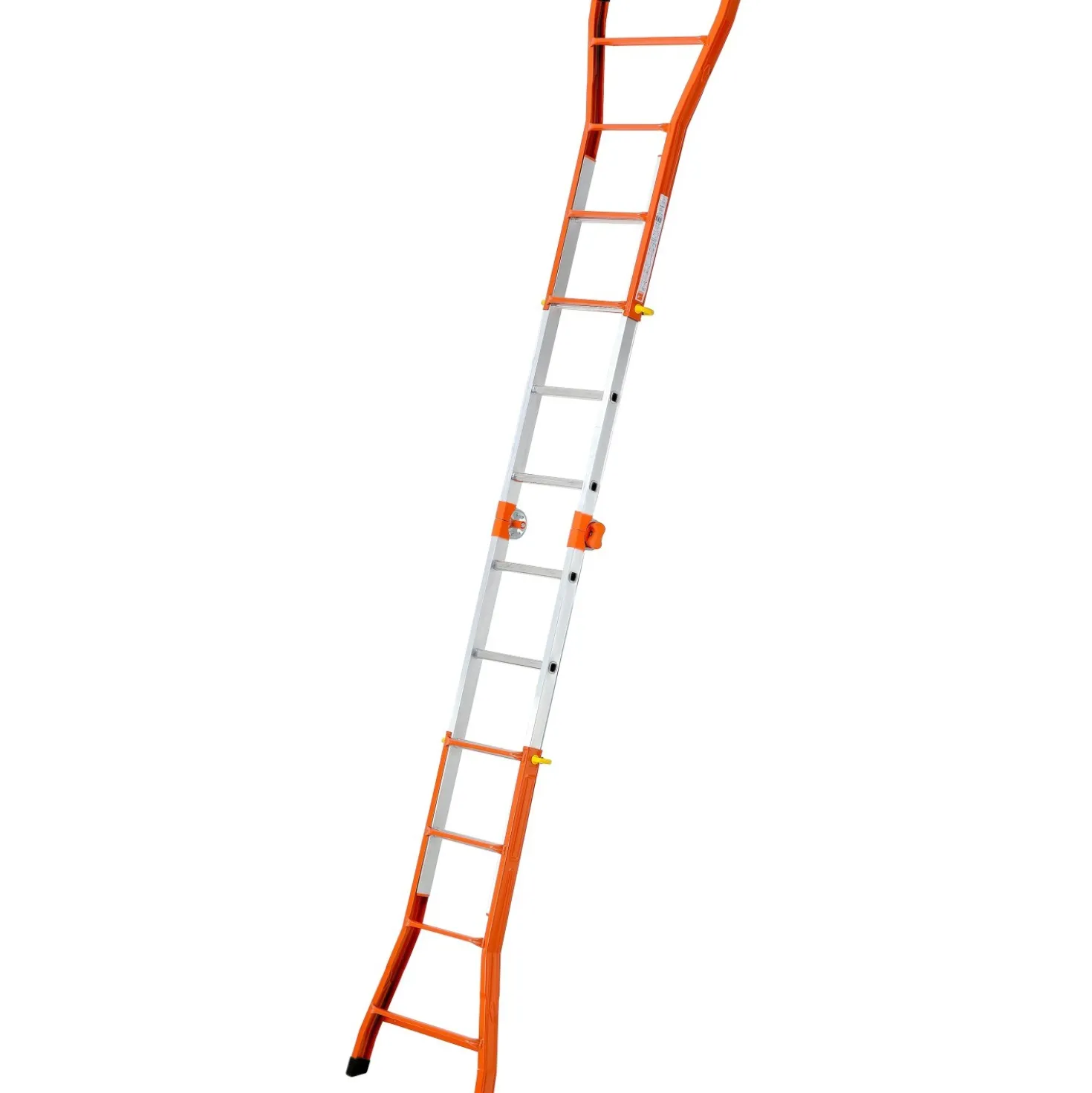 Scala telescopica in alluminio multif Peppina MIX 4+4 gradini p. max 100 kg