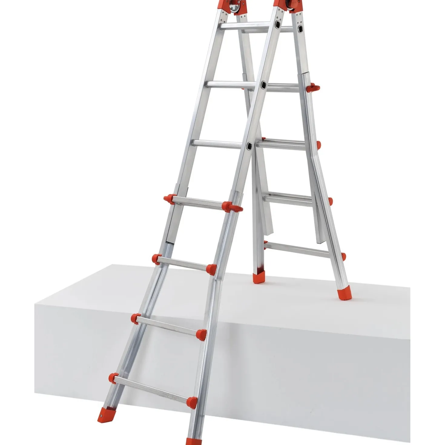 Scala telescopica in alluminio Peppina ALU 4+4 gradini P max 100 kg