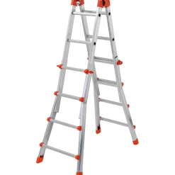 Scala telescopica in alluminio Peppina ALU 4+4 gradini P max 100 kg
