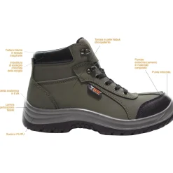 Scarpa antinfortunistica Grand Canyon S3 verde scuro tg 37