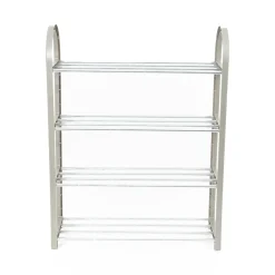 Scarpiera 4 livelli in metallo e plastica 49,5x18,4xH65 cm
