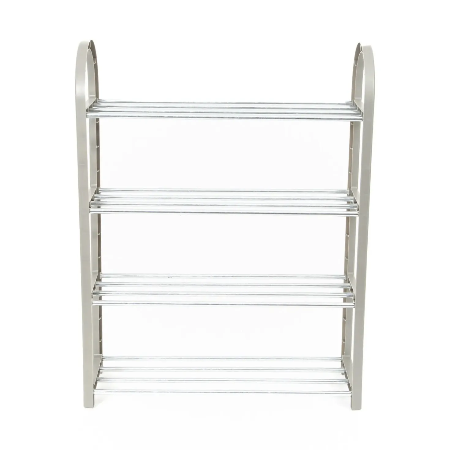 Scarpiera 4 livelli in metallo e plastica 49,5x18,4xH65 cm