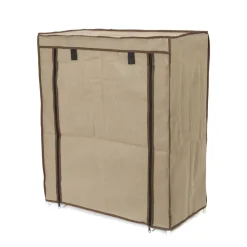 Scarpiera 4 livelli in tnt 59x29x72 cm marrone